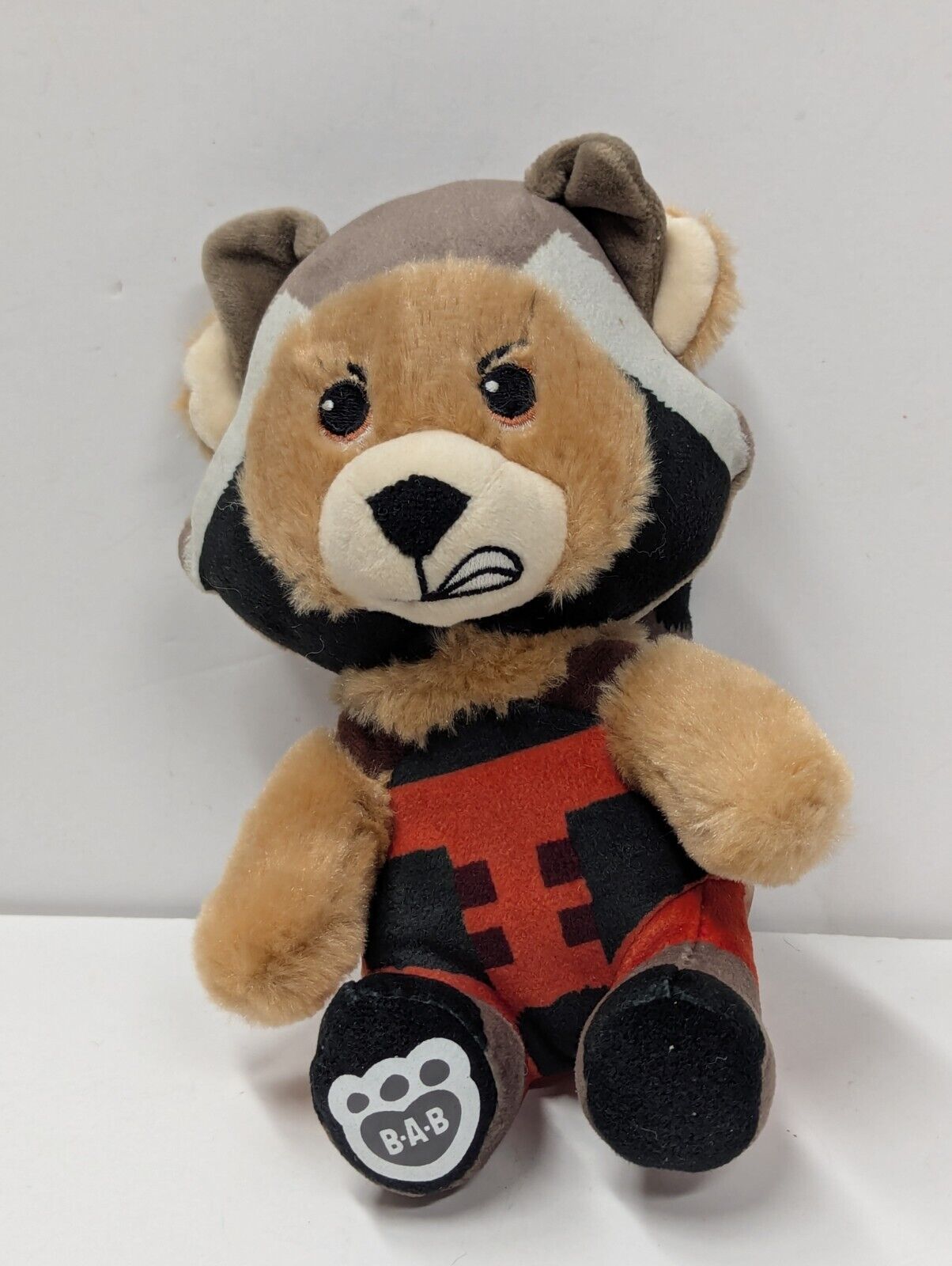 Marvel Build A Bear Mini Buddy Rocket Raccoon Guardians of the Galaxy Plush