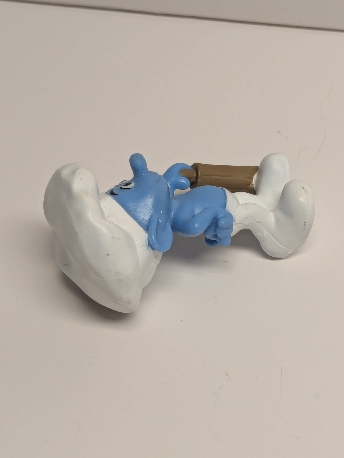 2011 The Smurfs  Happy Meal Toy Baker Smurf Peyo #4 Rolling Pin Cook 3"