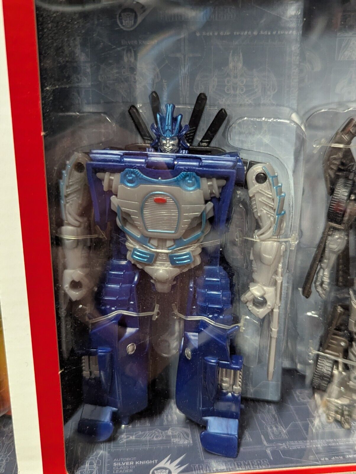 2014 Transformers Age Of Extinction 1-STEP Collection Silver Knight Optimus NEW
