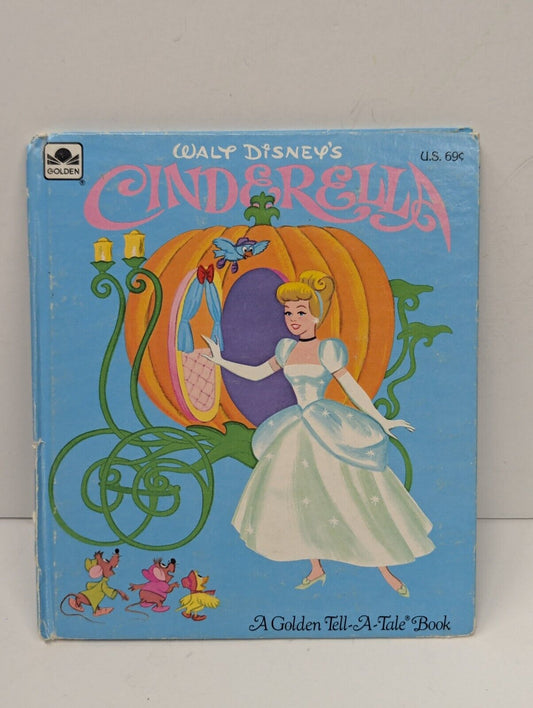 Walt Disney's CINDERELLA - Whitman Tell-A-Tale #2464 (1972, Hardcover) VINTAGE