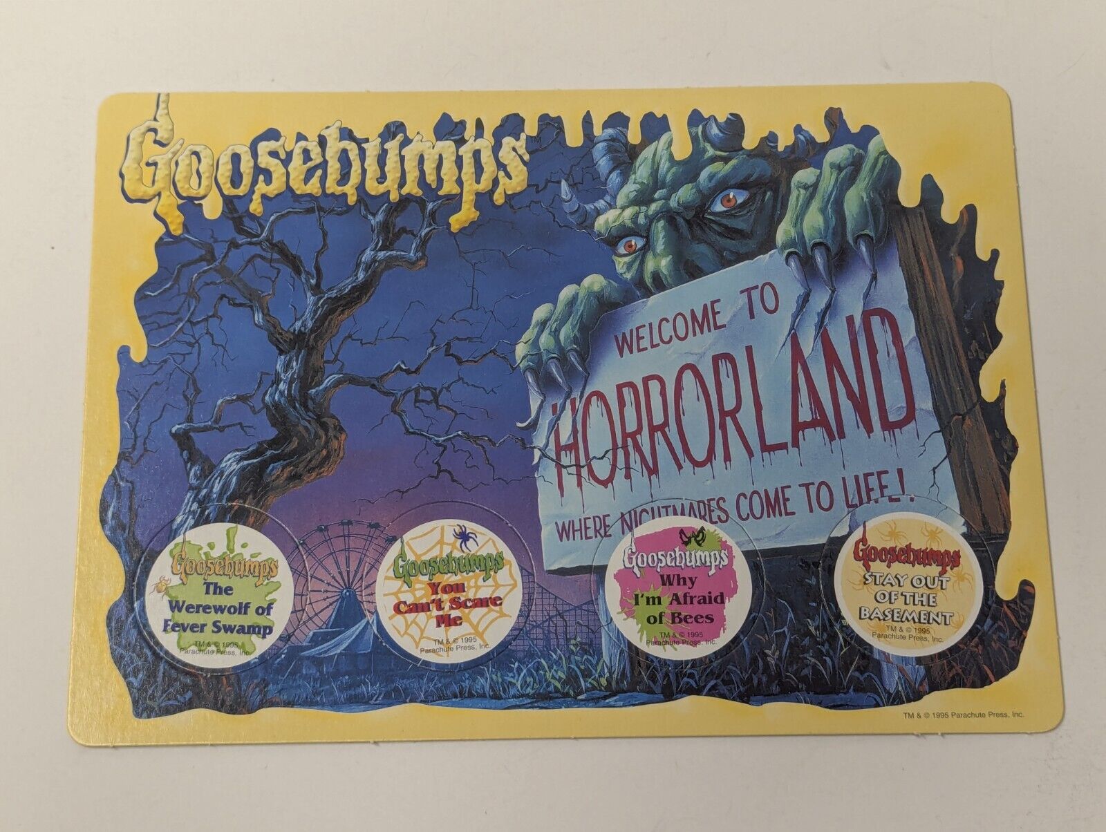 Goosebumps Shrieks And Spiders Incomplete Board Game Parker Bros 1995 