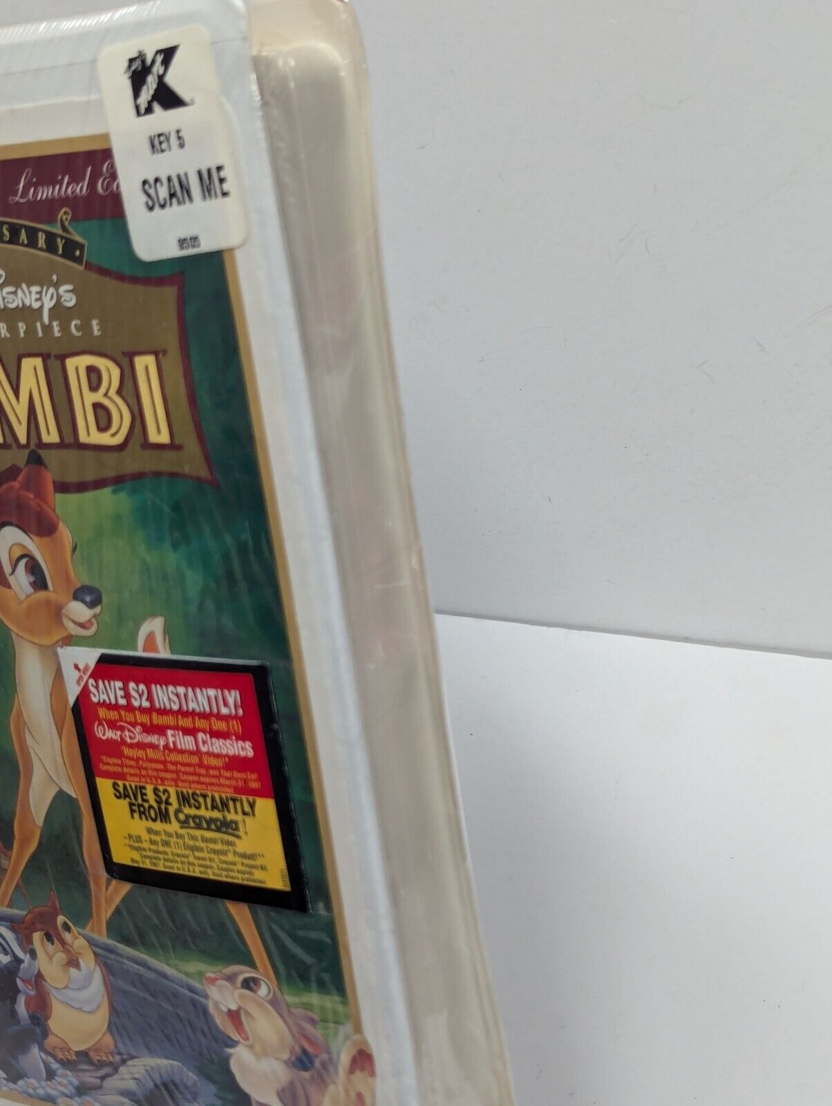 Bambi: 55th Anniversary Walt Disney's Masterpiece (VHS, Limited Edition) SEALED