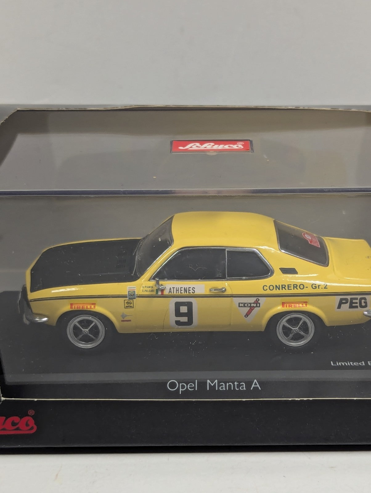 1:43 Scale OPEL MANTA A “CONCERO” MONTE CARLO 1972  BY SCHUCO - LIMITED ED