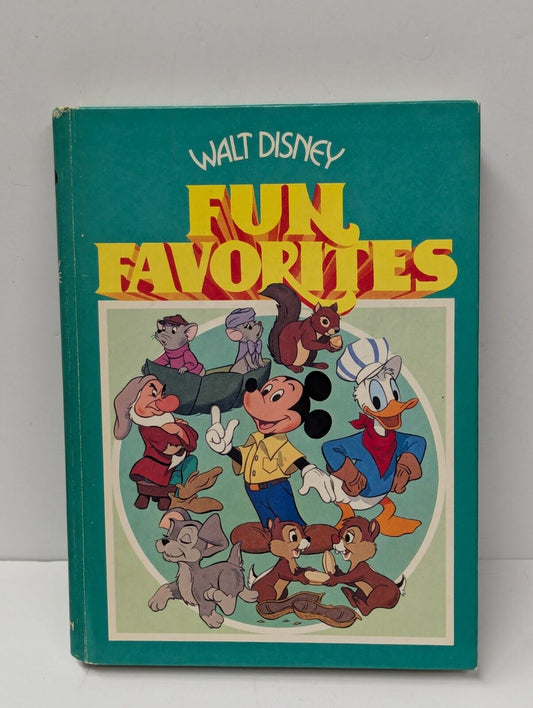 Walt Disney Fun Favorites 1977 Story Book Hardcover Golden Press 