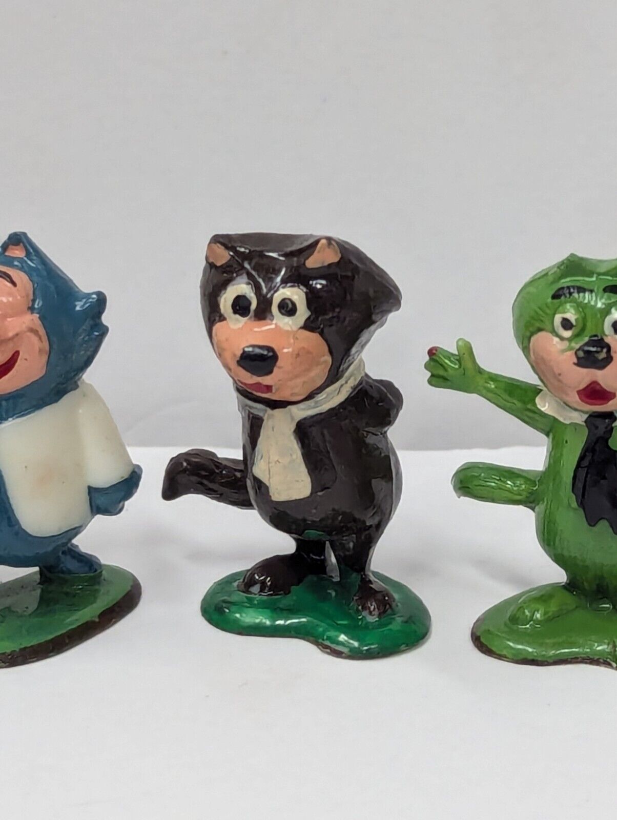 Vintage Marx TV Tinykins Top Cat & Disney Plastic Figures 1.5" LOT Of 7 