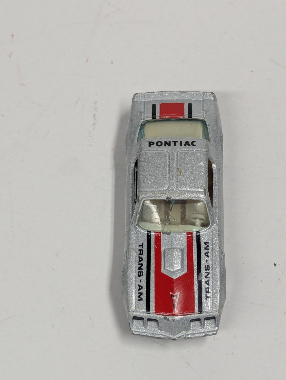 Vintage Norev Yatming 1979 Silver Pontiac Firebird Trans AM Made In Hong Kong