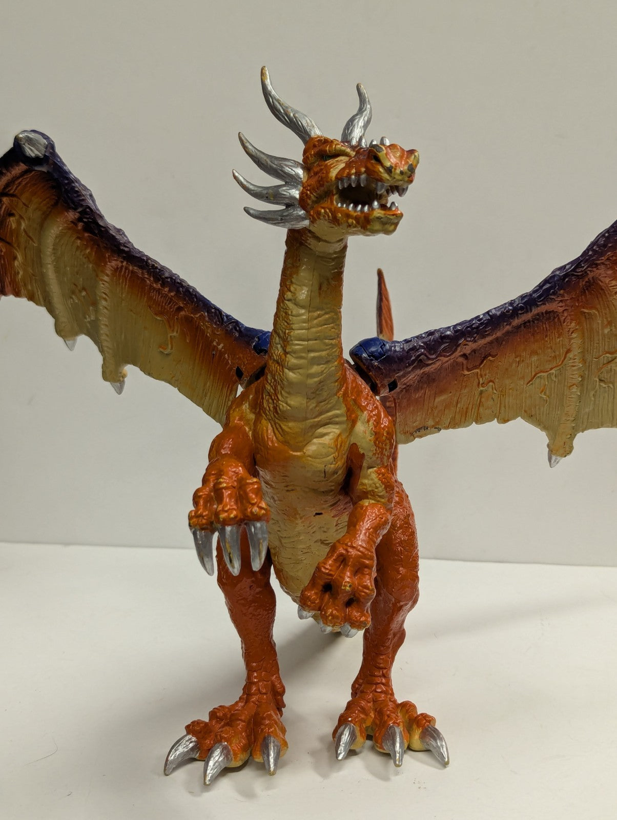 Large Vintage Red Jarman Dragon Figurine 10" by 16"