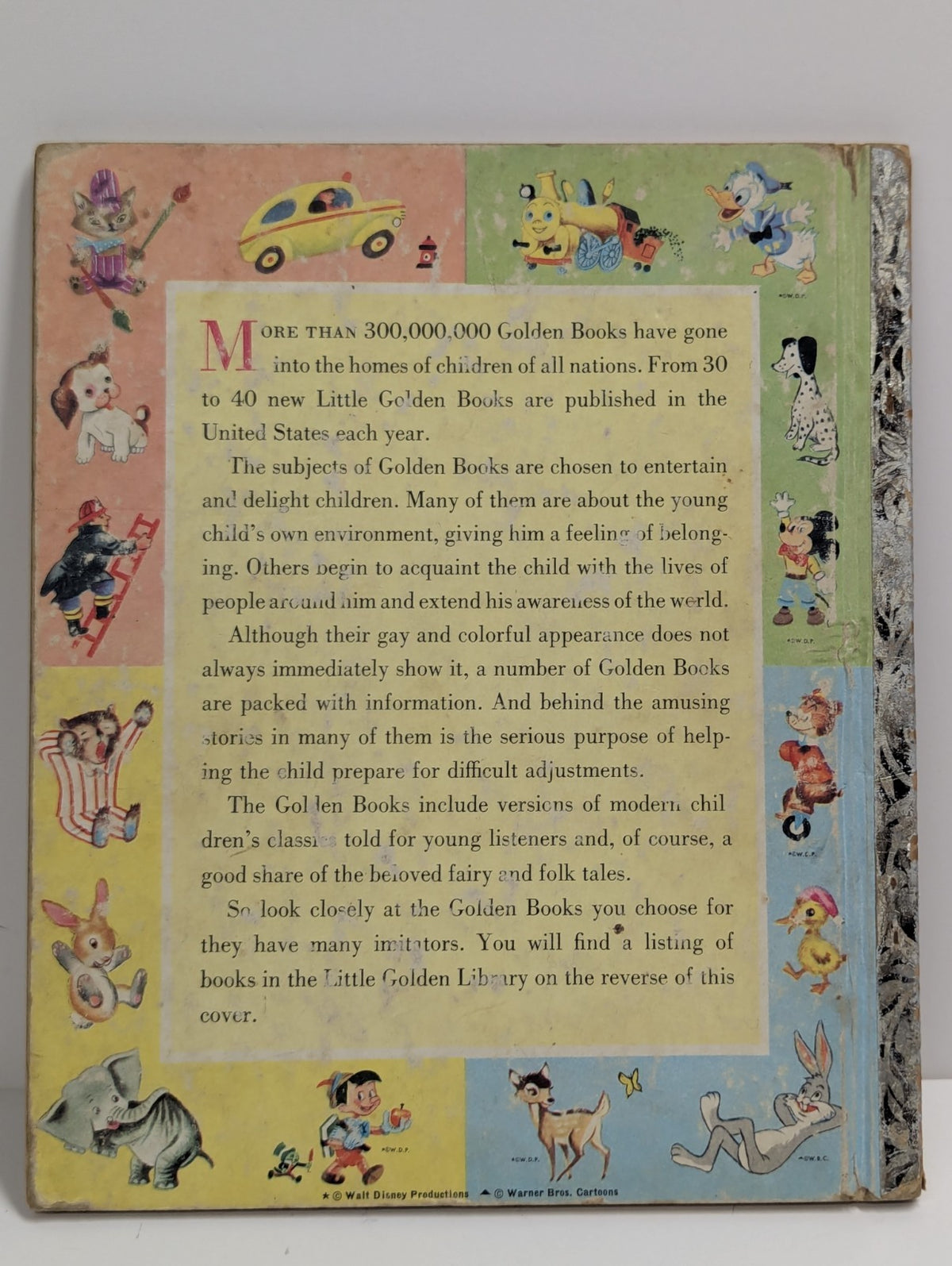 Tom and Jerry Meet Little Quack Little Golden Book Ripped 1st Page As Is