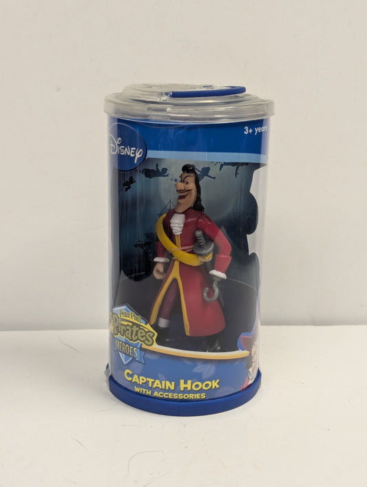 DISNEY 2006 PETER PAN PIRATES HEROES WITH ACCESSORIES "CAPTAIN HOOK" FIGURE NIB