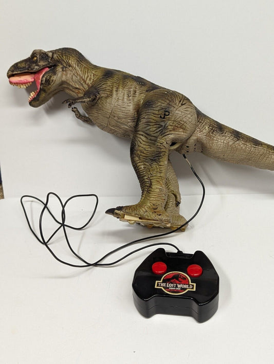 Jurassic Park The Lost World Remote Controlled T-Rex ToyBiz 1997 Damaged