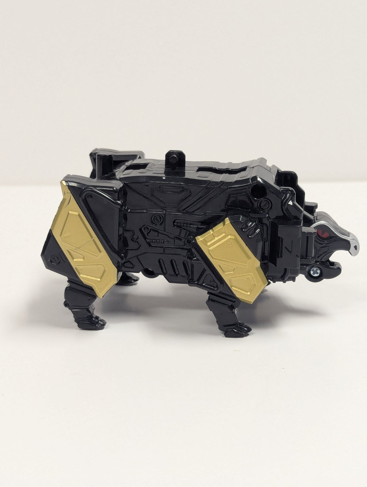 Power Rangers Dino Super Charge ANKYLO Black Zord Builcer Ankylosaurus