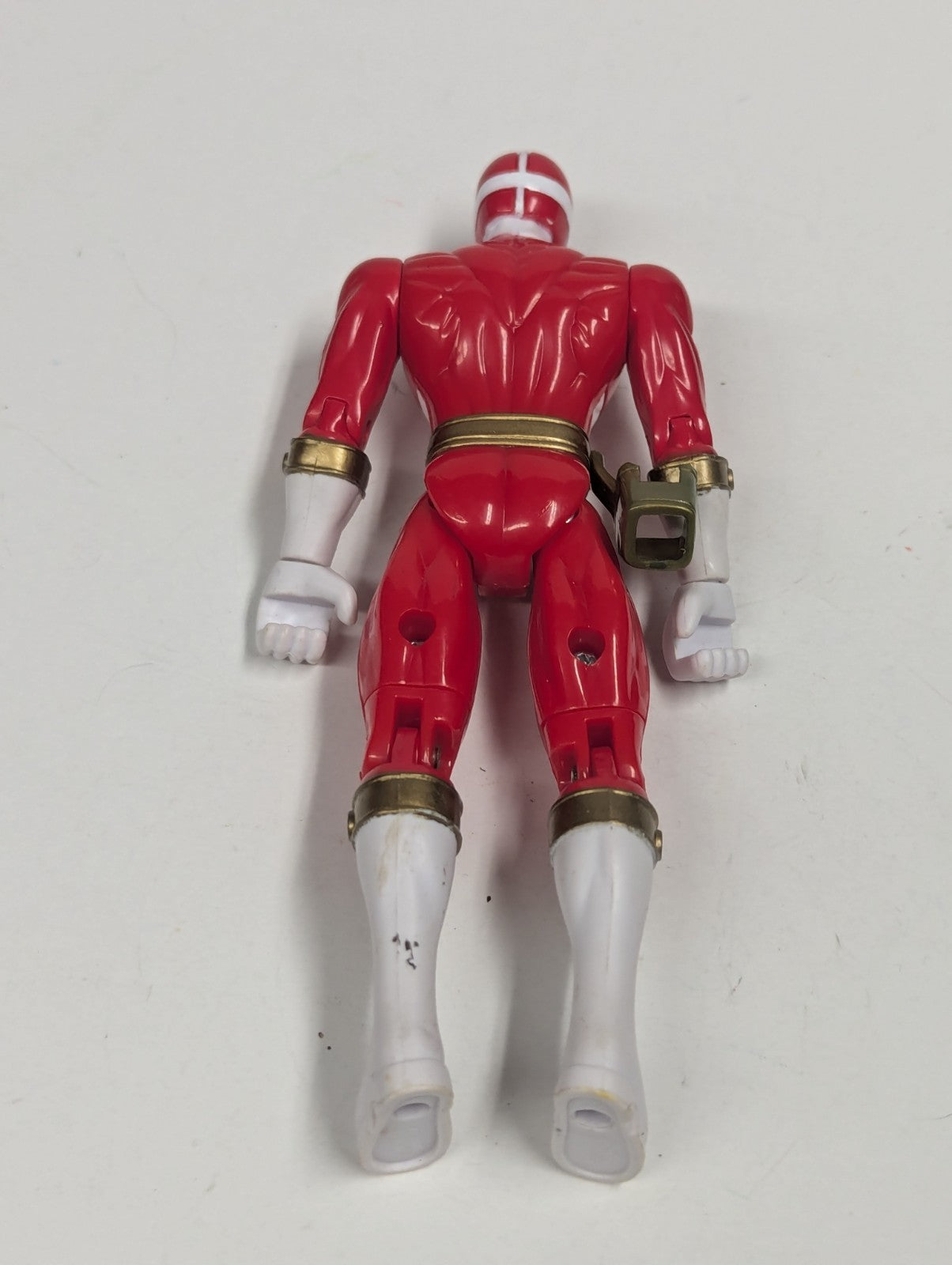 1999 Bandai Power Rangers Light Speed Rescue Red Ranger Action Figure with Bike