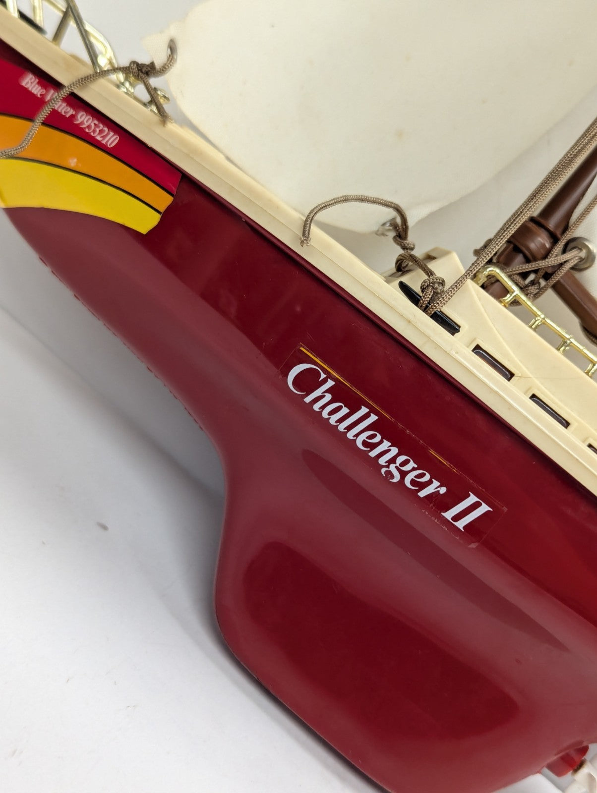 New Bright Kenworth Hauler Sail Boat Challenger ll 1985 Vintage *BOAT ONLY*
