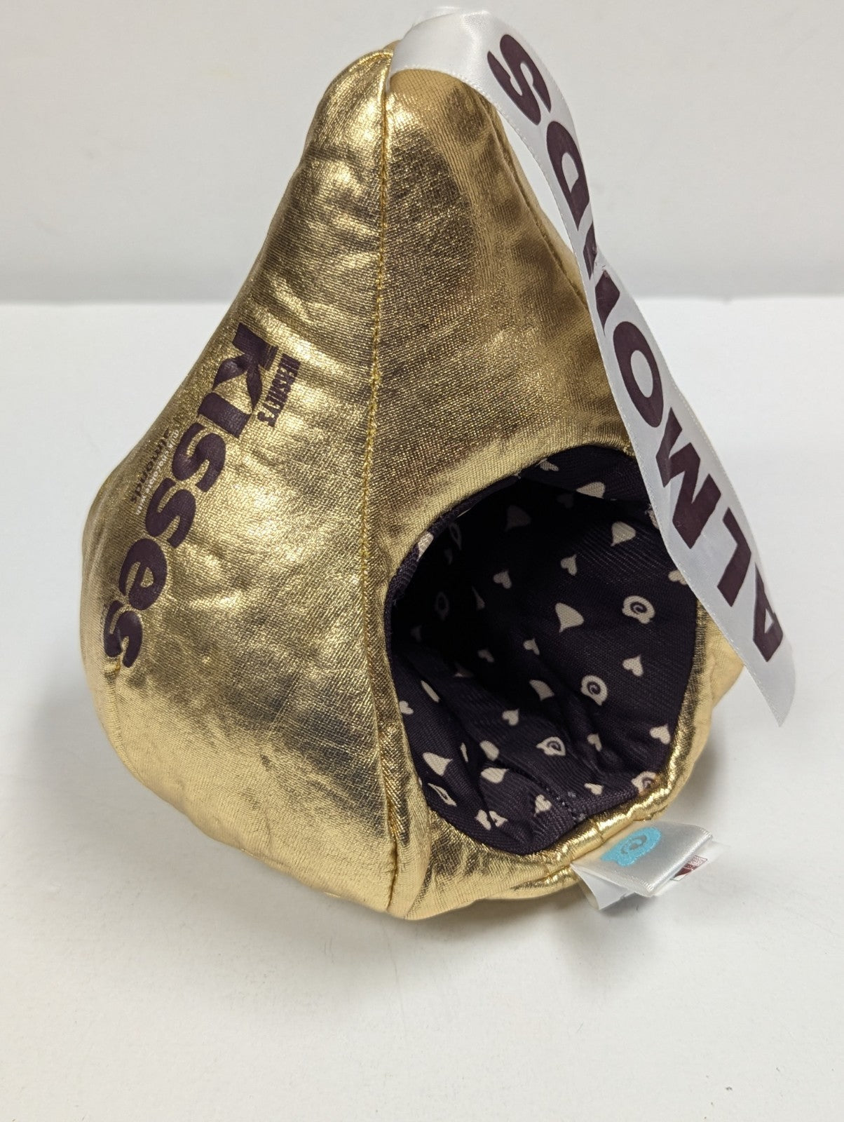 Anirollz x Bunniroll Hershey's Kiss Almonds 5" Gold Metallic Plush 