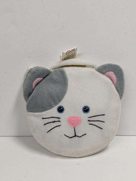 2004 Cat Head CD Case by FaceCase Retro Y2K Storage Holder with 13 CD's Kidz Bop