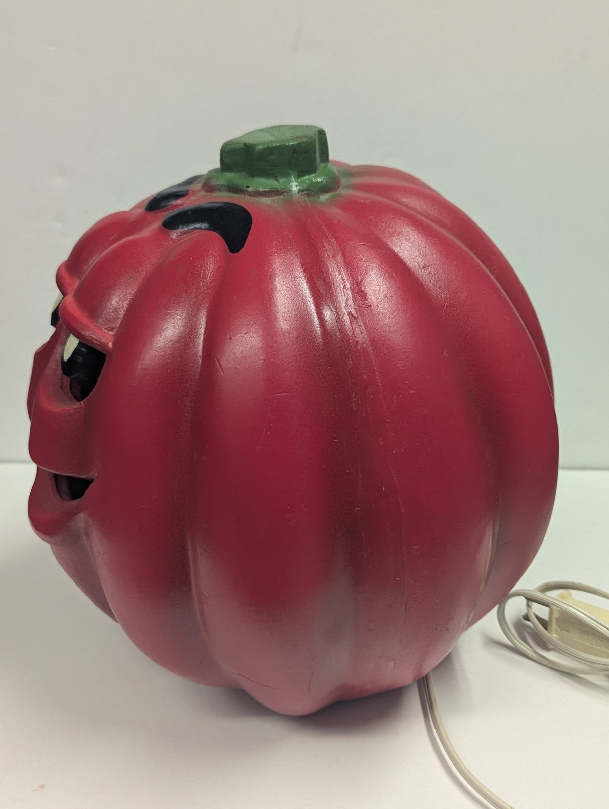 1998 Rare M&M Light Up Pumpkin  9.5” Red M & M Candies