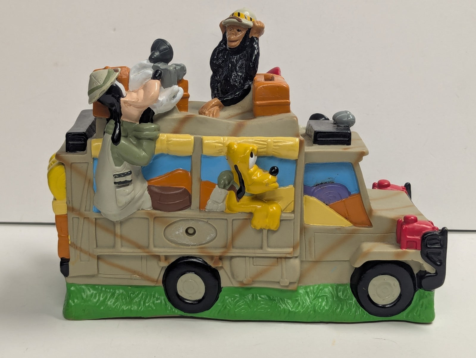 Walt Disney Attractions Lake Buena Vista Mickey Mouse Plastic Piggy Bank Safari