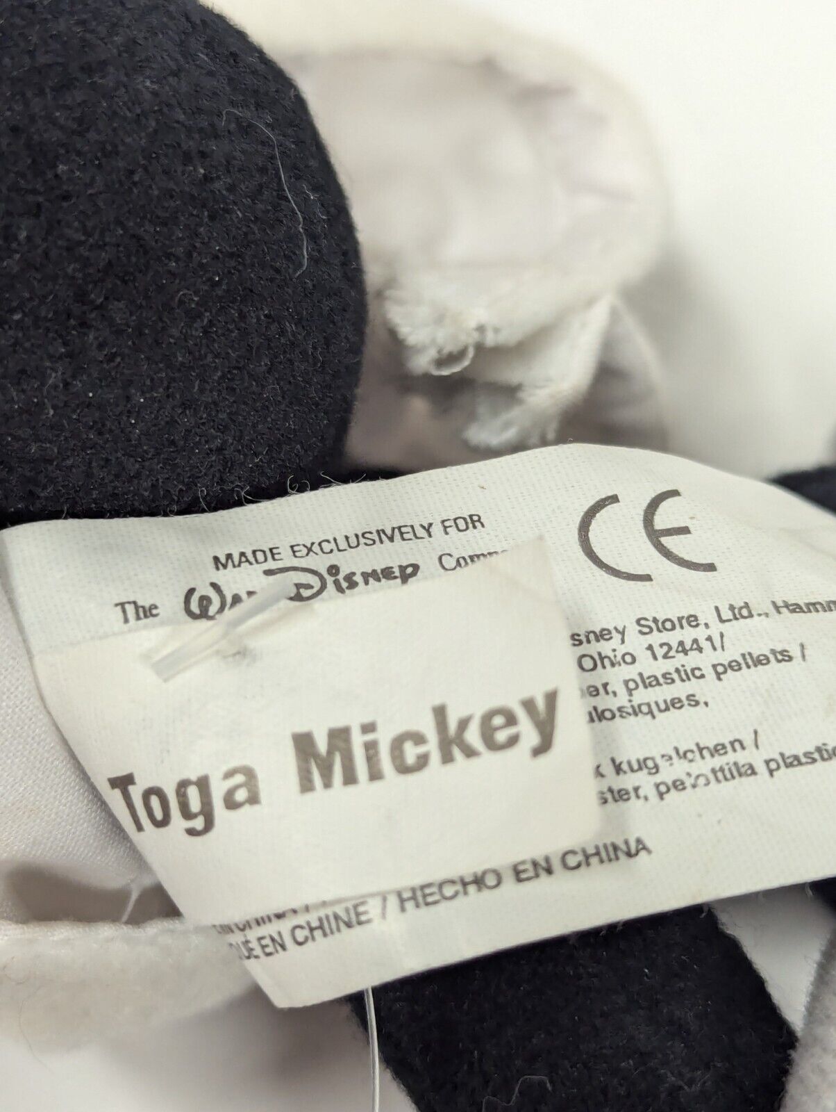 Toga Mickey Mouse 10" Bean Bag Plush Stuffed Animal