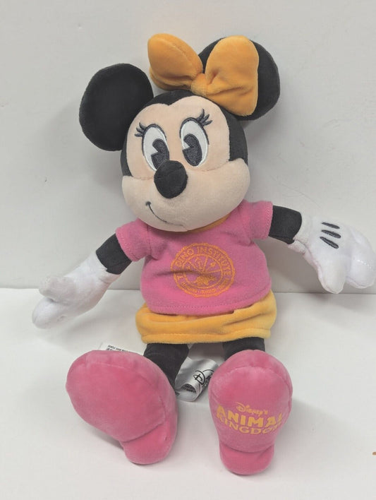 Disney Animal Kingdom Park  The Dino Institute Minnie Mouse 10" Plush