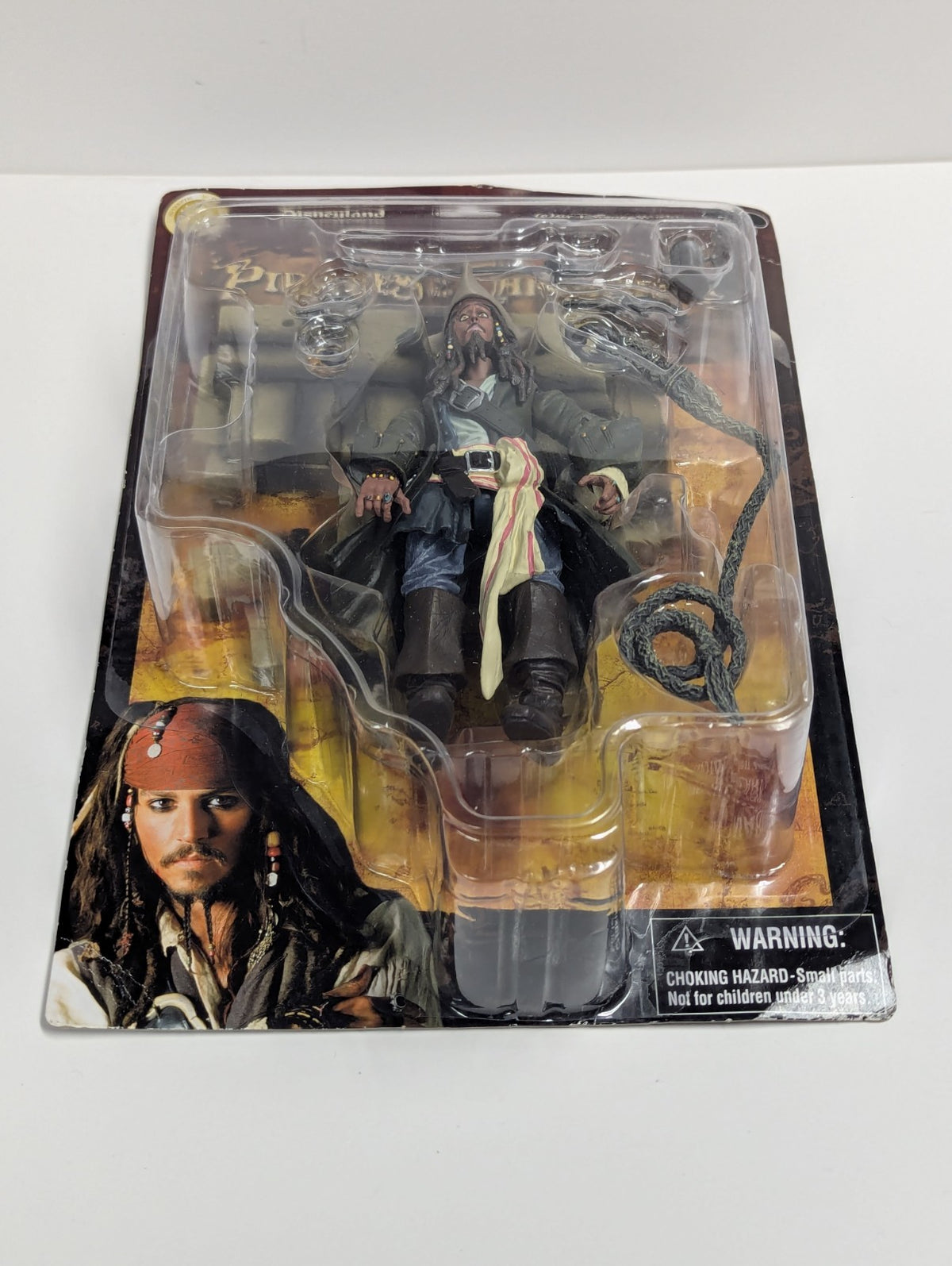 Disney Jack Sparrow Figure 7” Pirates Of The Caribbean On Card Disney Exclusive 