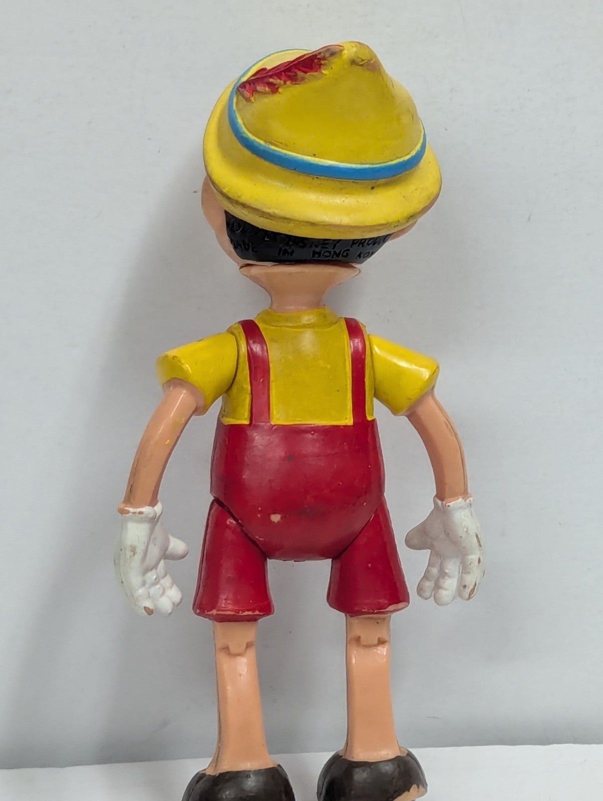 6" Pinocchio Vintage Walt Disney Productions Rubber Figure Toy plastic