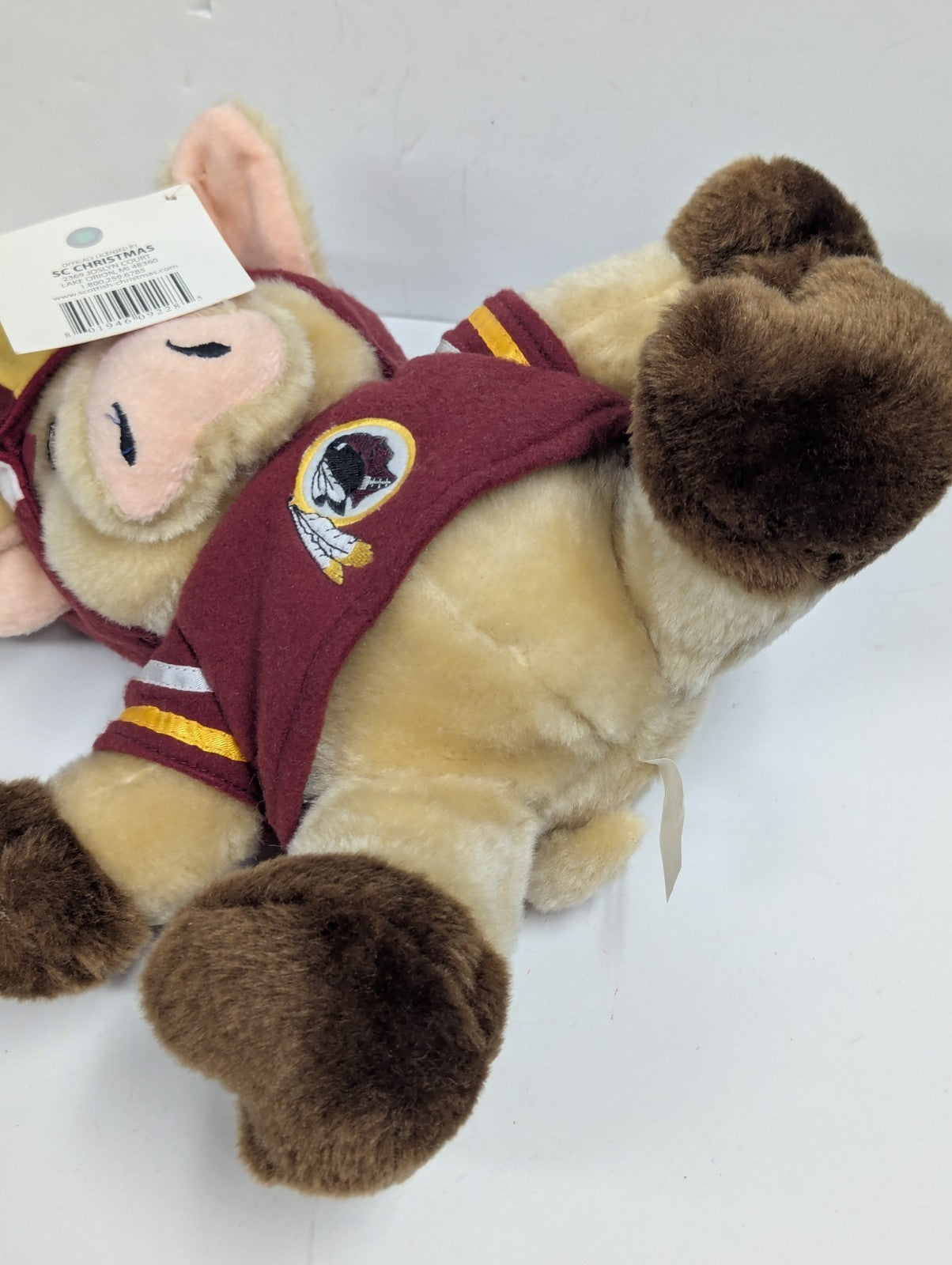 Vintage Washington Redskins NFL Football "Hog" Mascot Plush 8" NWT