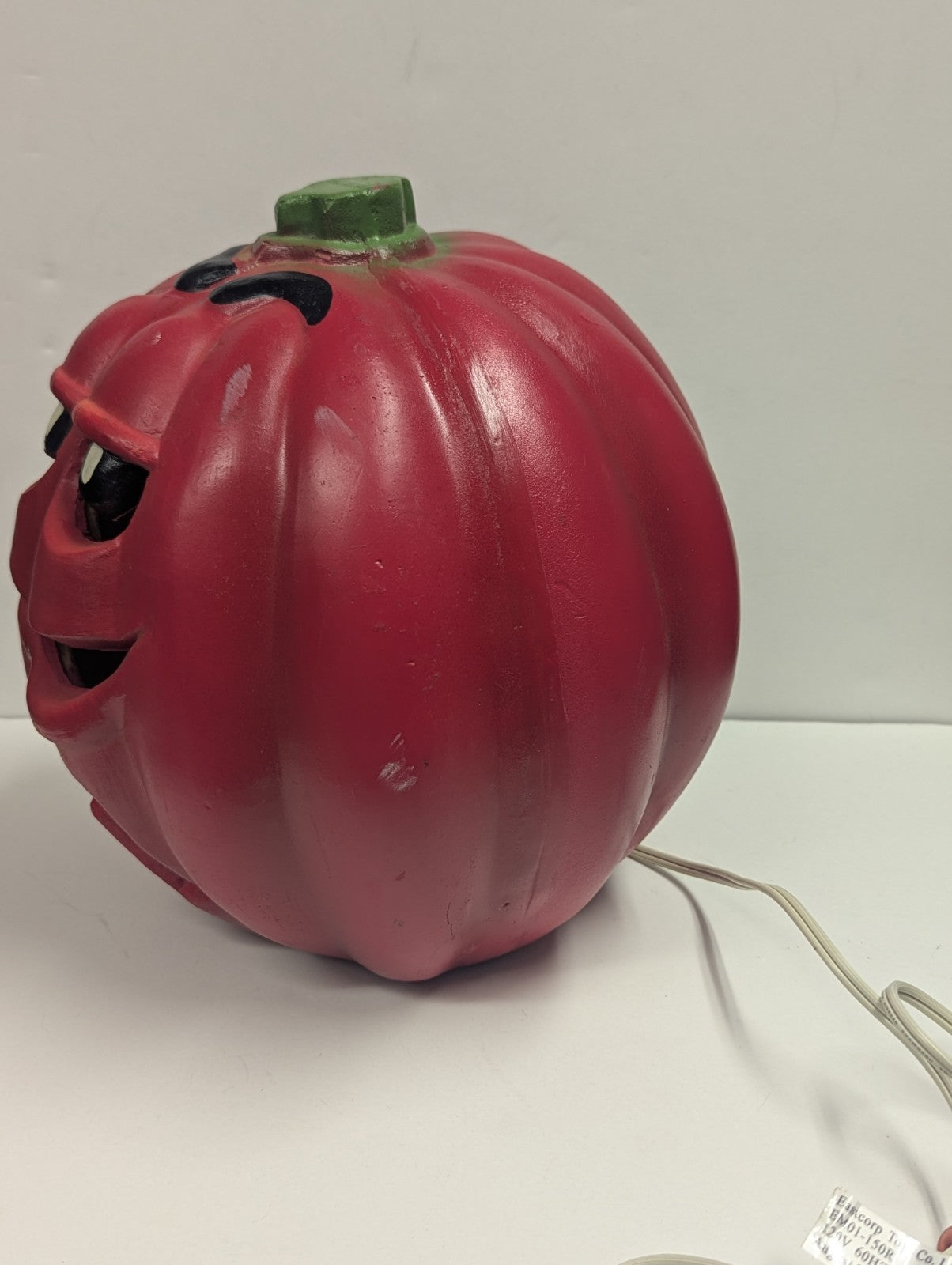 1998 Rare M&M Light Up Pumpkin  9.5” Red M & M Candies