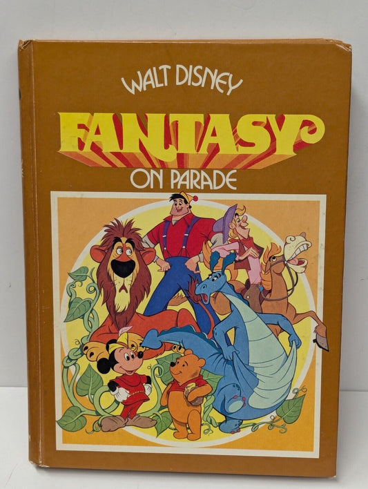 Walt Disney Fantasy On Parade 1977 Hardcover Golden Press Story Book