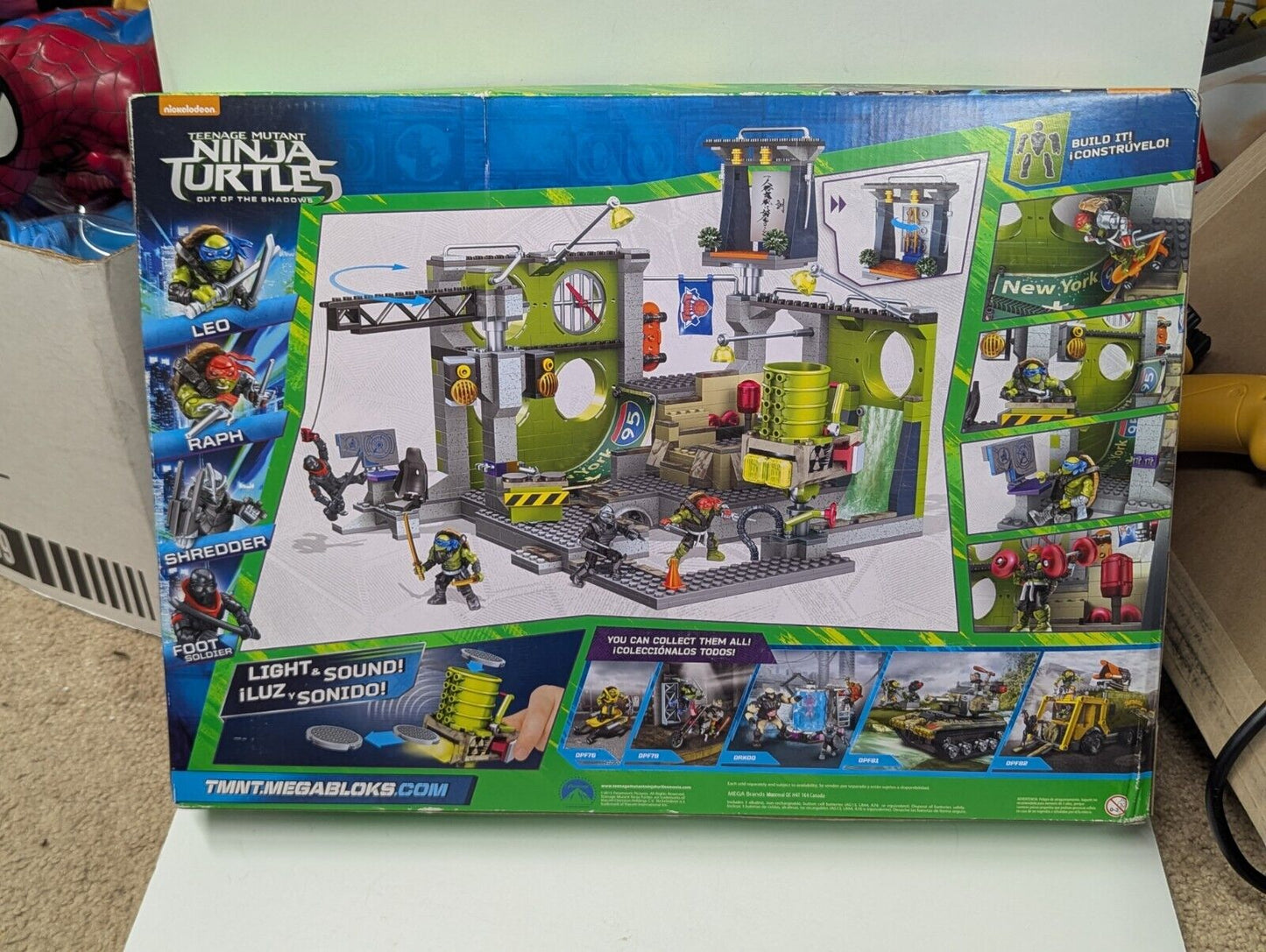 Mega Bloks Teenage Mutant Ninja Turtles Out Of The Shadows Lair Hideout SEALED