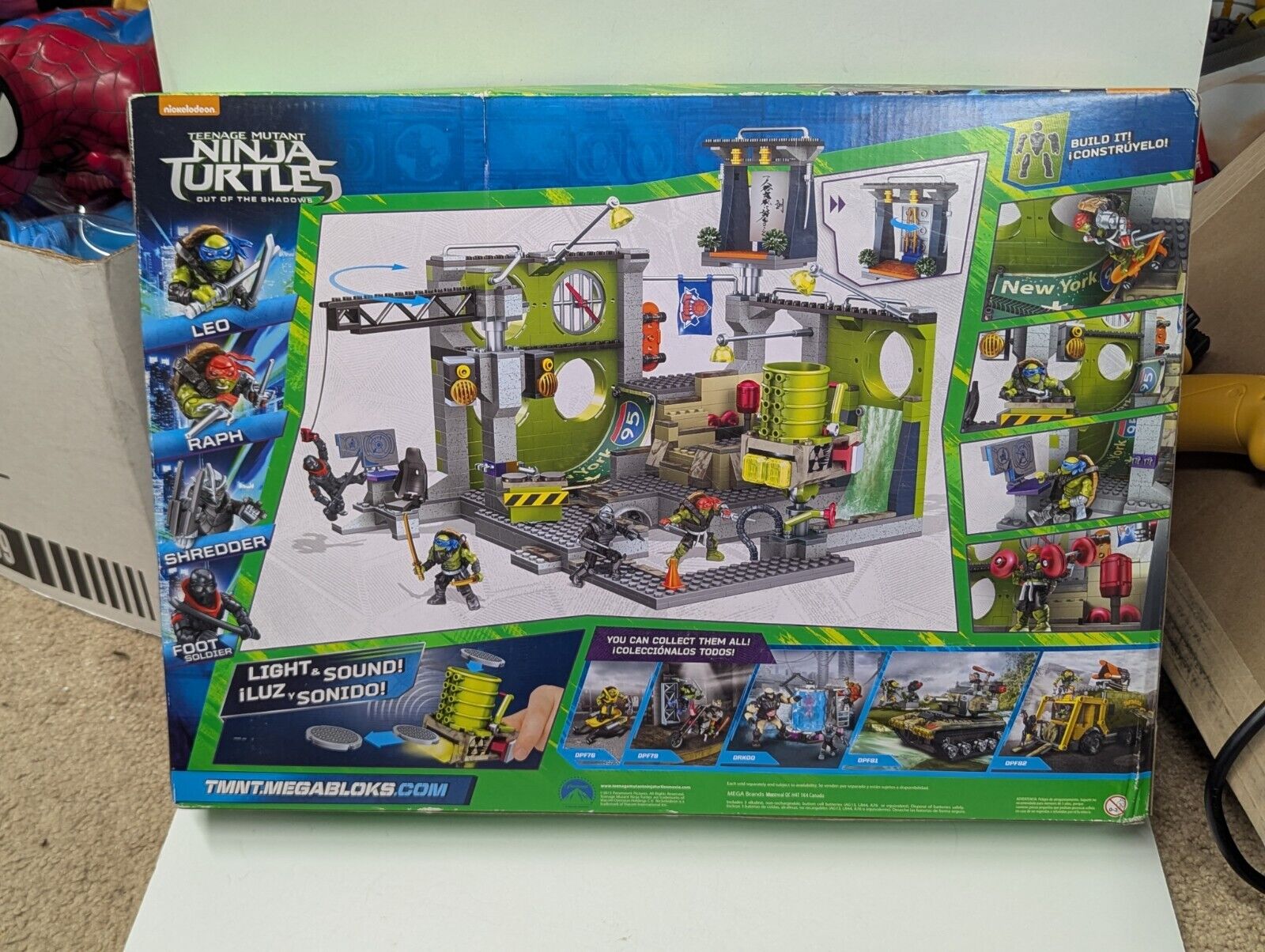 Mega Bloks Teenage Mutant Ninja Turtles Out Of The Shadows Lair Hideout SEALED