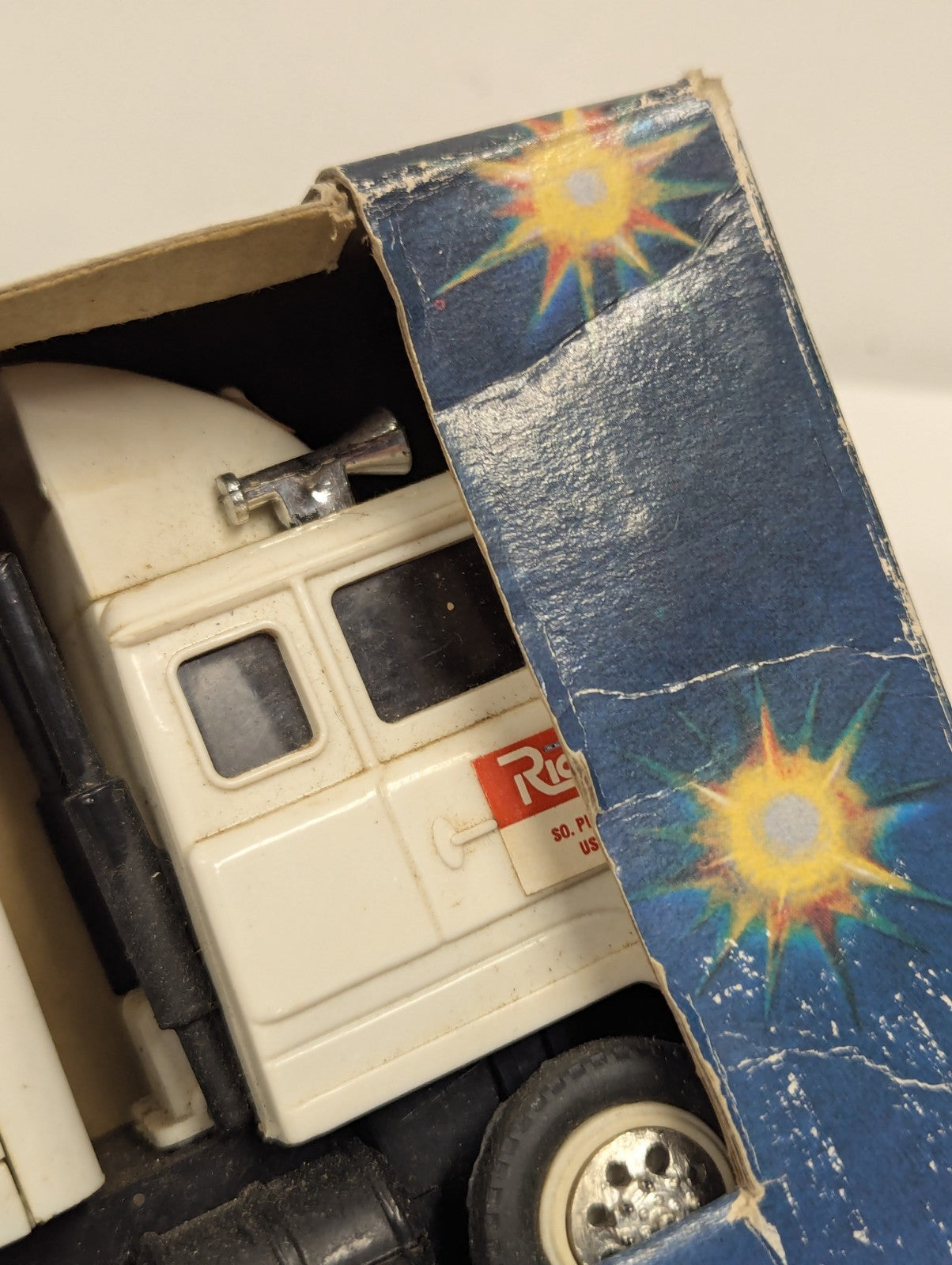 VINTAGE RICKEL TOY TRUCK BANK (Semi-Truck) IN ORIGINAL BOX