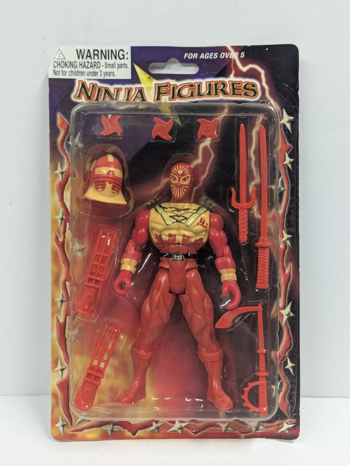 Vintage Secret Red Ninja Force Action Figure Bootleg Toy