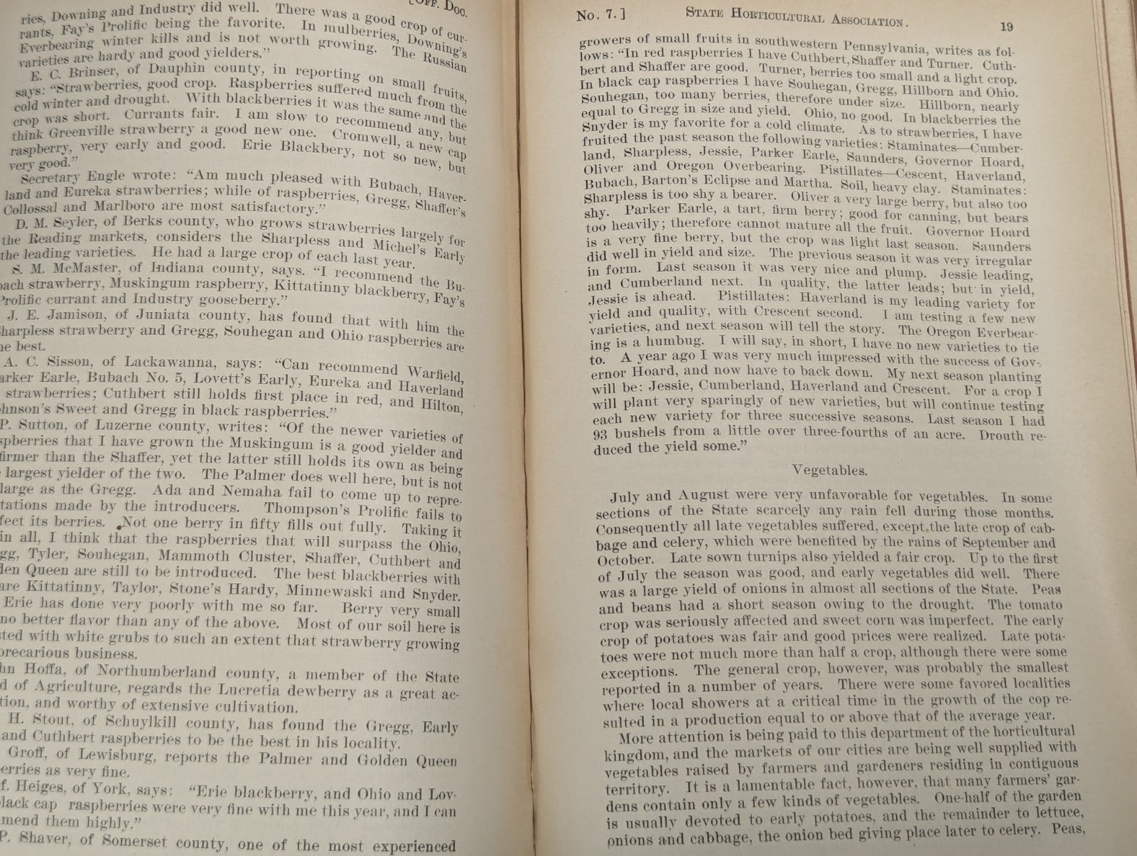 Antique Agriculture of Pennsyvania 1894 Book Hardcover