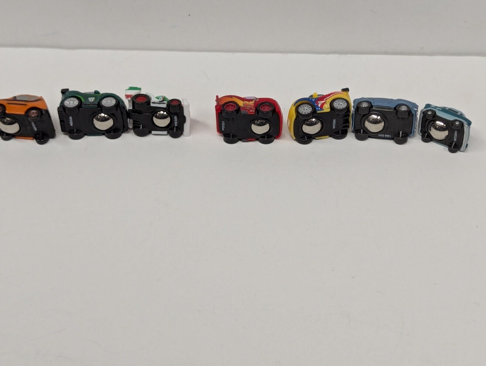 Disney Pixar Lot Of 7 Cars Mini Micro Drifters Racers McQueen Set Random Cars