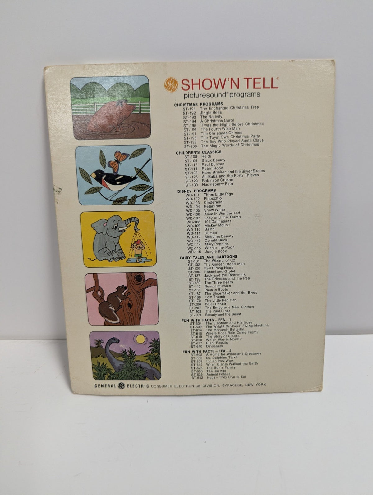 1965 GE Show'N Tell Picturesound Program Record Do Dolphins Talk