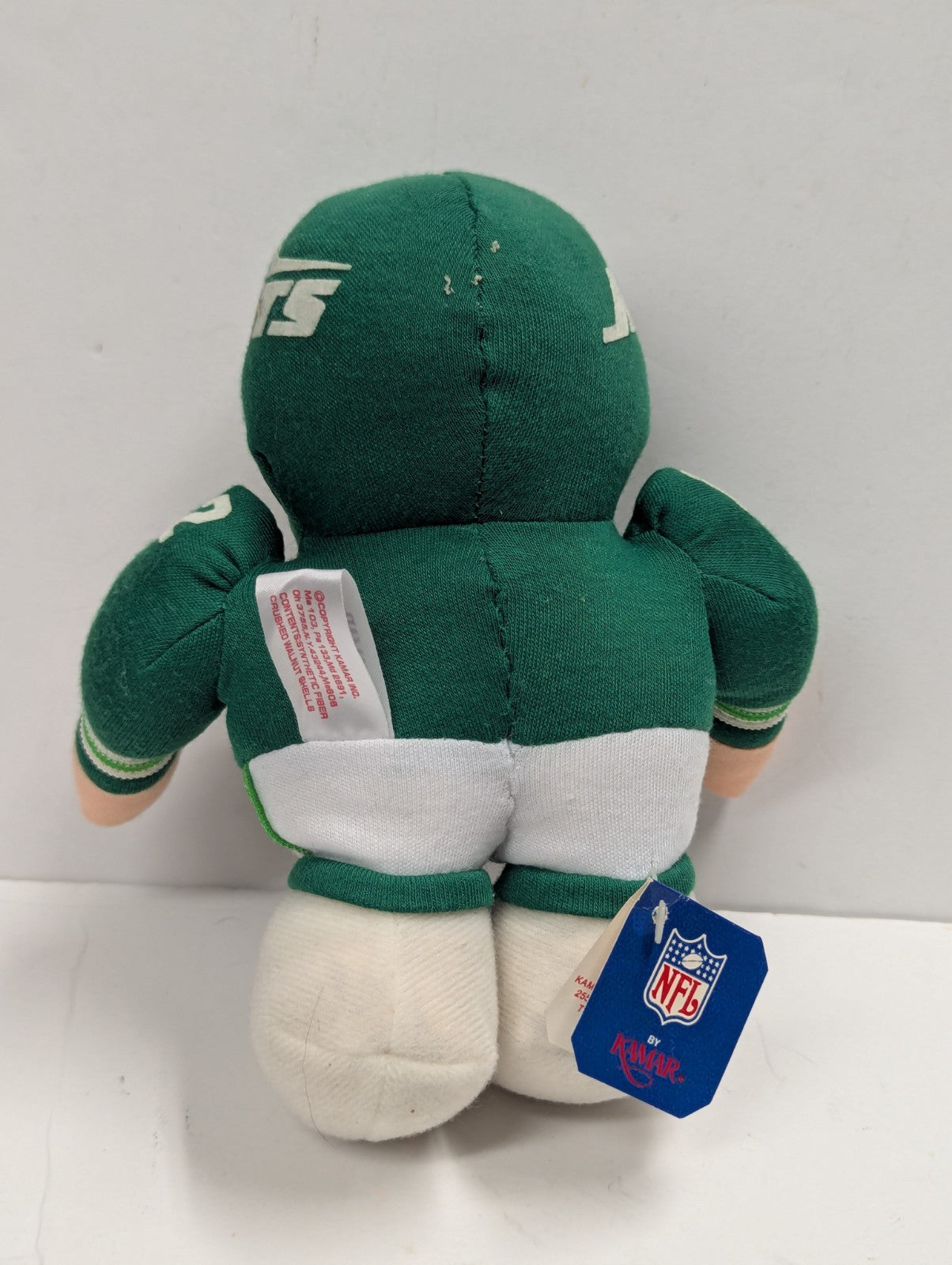 Vintage Kamar Moose NFL New York Jets #12  Joe Namath Plush Doll 8" w/TvTag RARE