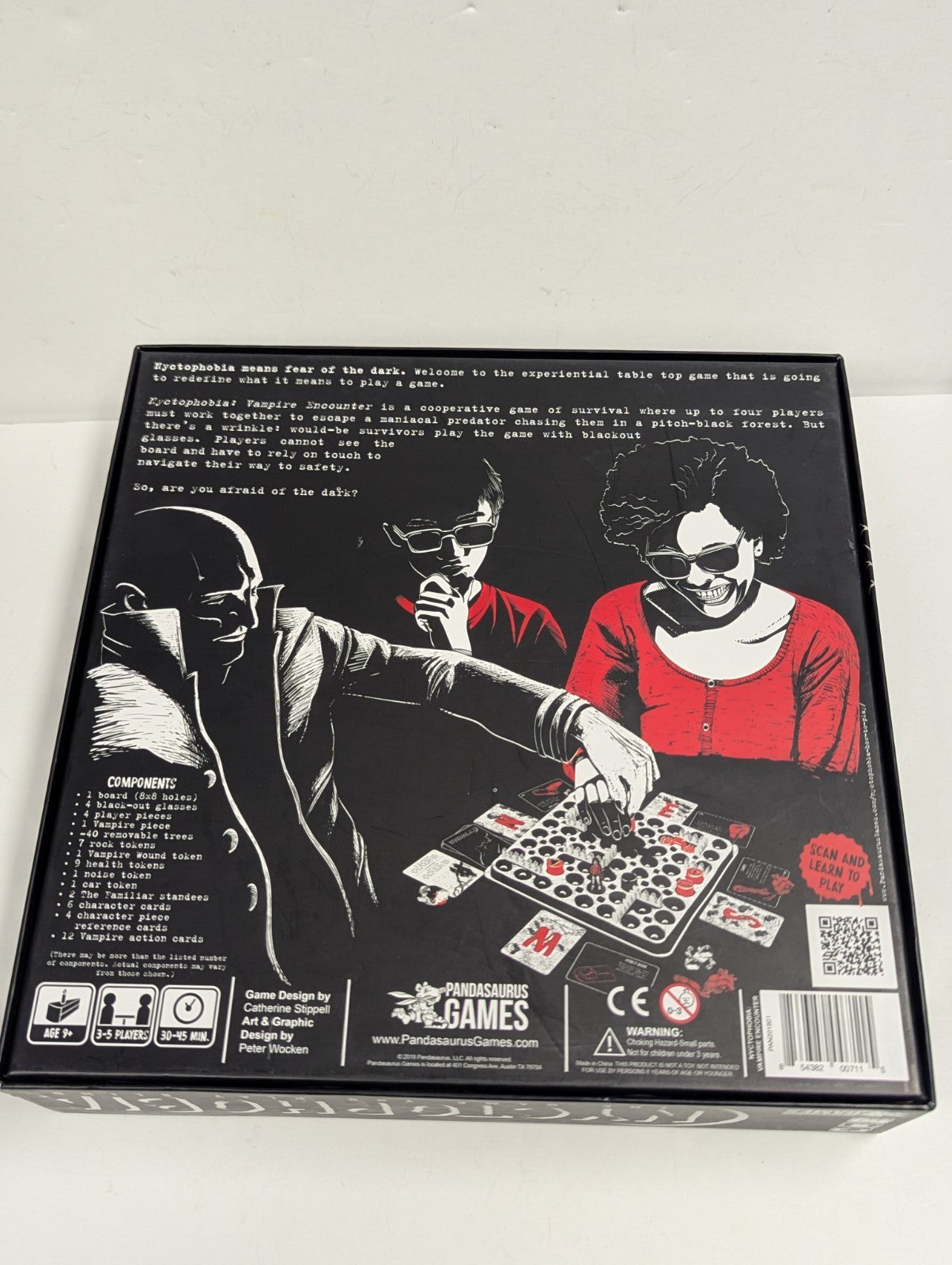 Nyctophobia (Fear of the Dark) Vampire Encounter Board Game  Complete