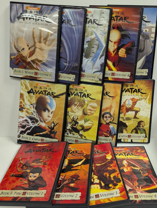 Avatar The Last Air Bender 13 DVD Lot 