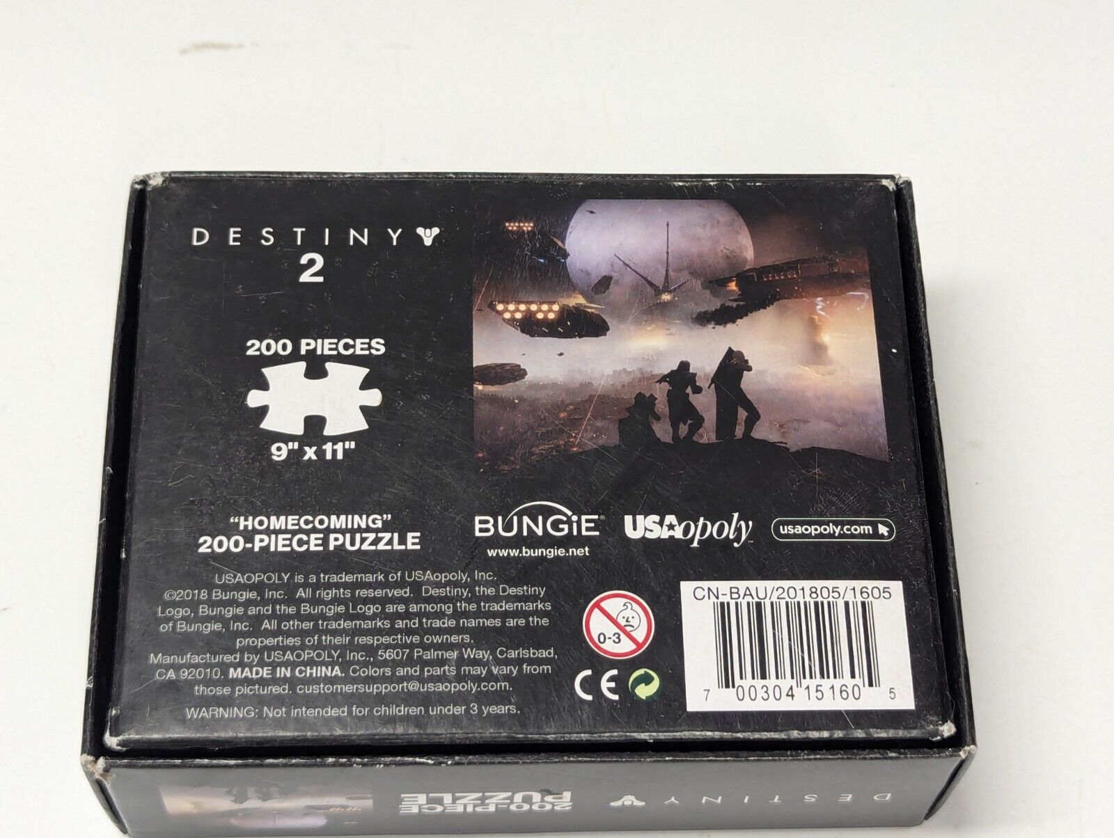 Destiny 2 Homecoming 200 Piece Puzzle 9" x 11" Complete