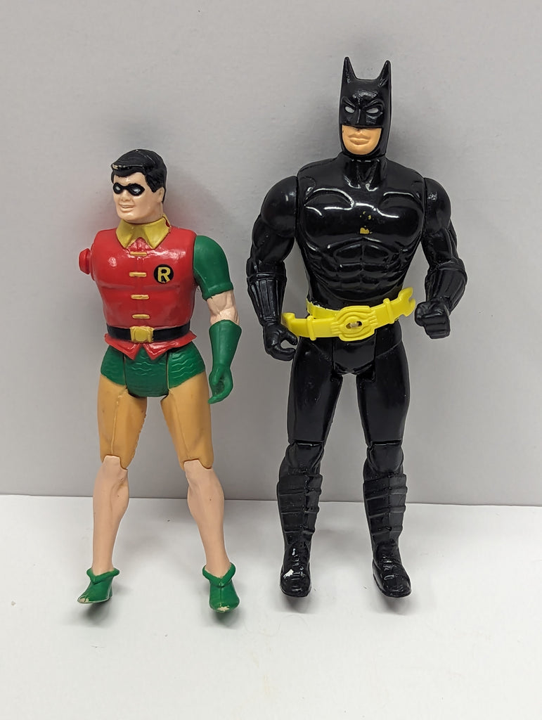 Vintage Batman & BROKEN Robin Figures loose 1C