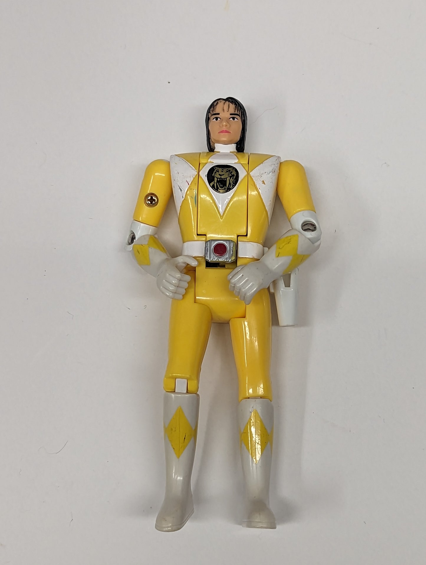 Lot of 7 Power Rangers Auto Morphin Flipheads White & Green Included LOOSE 1C
