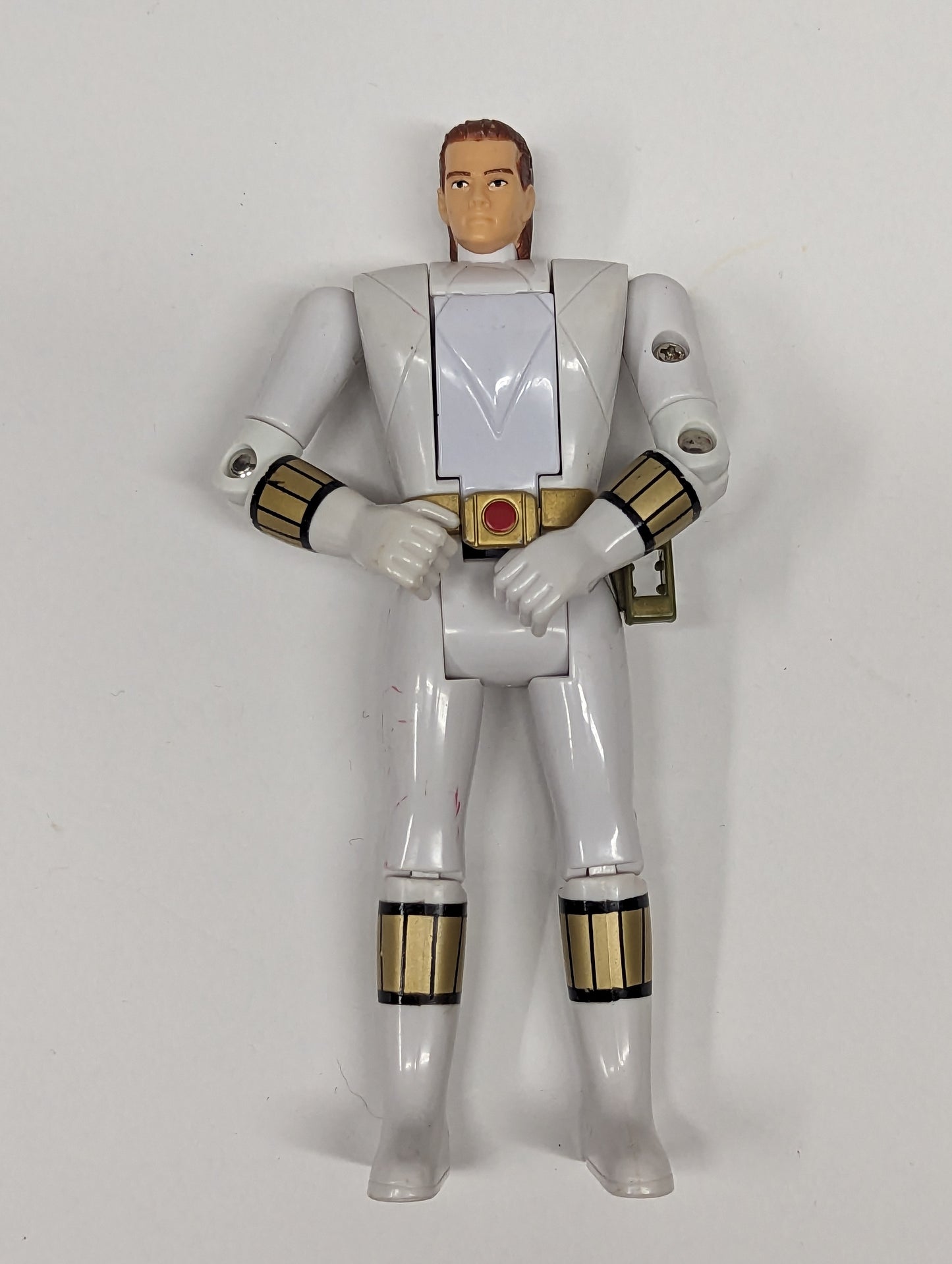 Lot of 7 Power Rangers Auto Morphin Flipheads White & Green Included LOOSE 1C