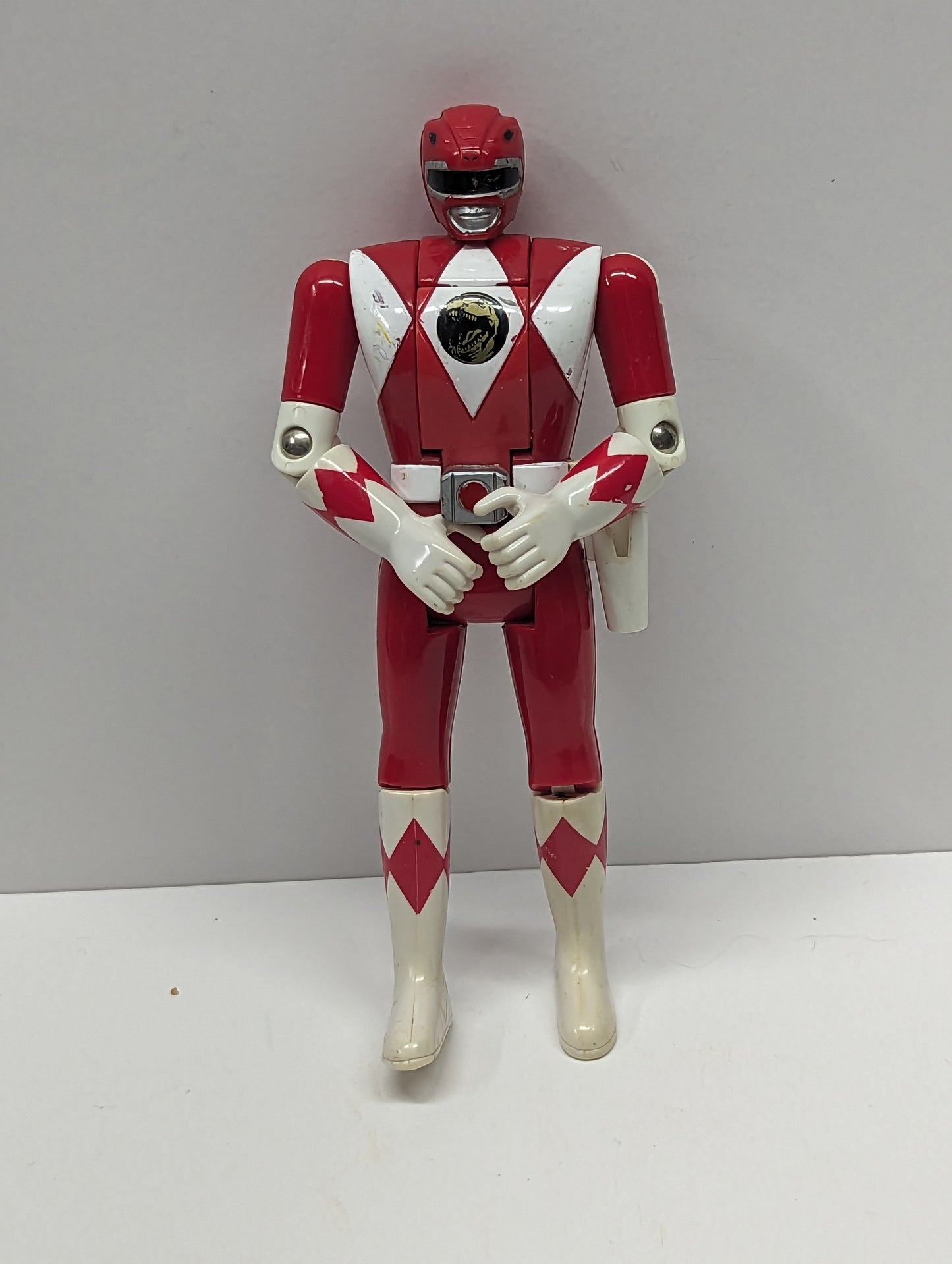 1993 Mighty Morphin Power Rangers Auto Morphin Flip Head Figure RED 1C