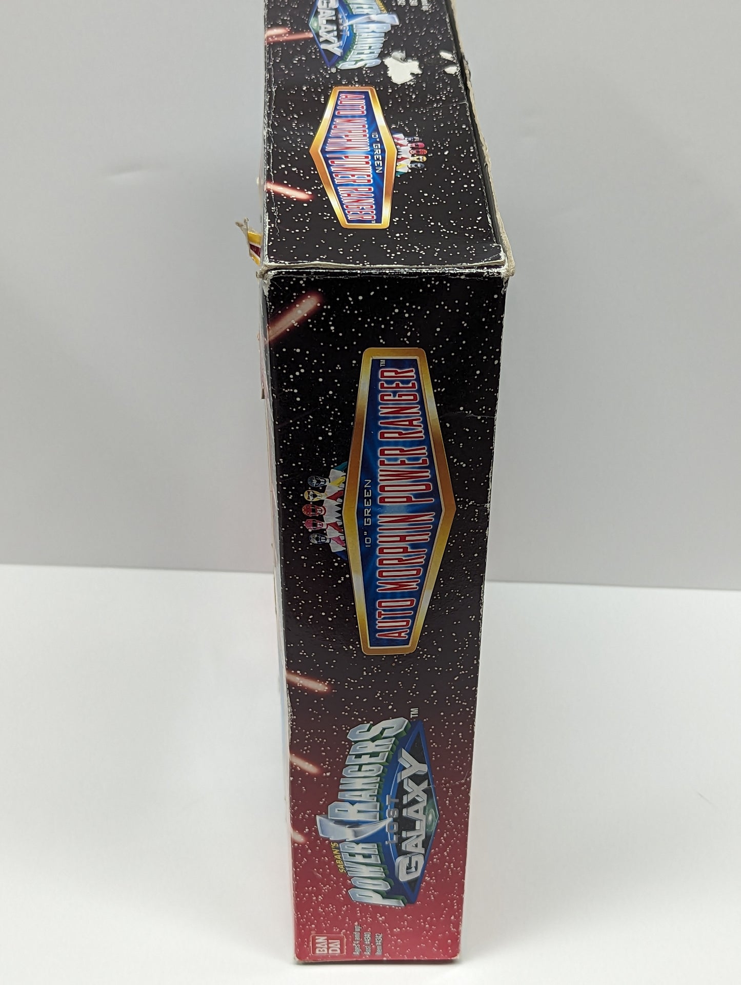 1999 Power Rangers Lost Galaxy 10" Auto Morphin Green in Box USED 1C