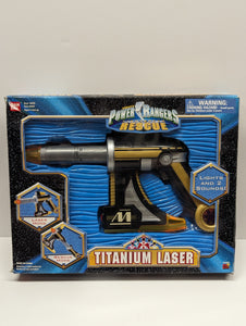 Power Rangers Lightspeed Rescue Titanium Laser in Box USED 1C