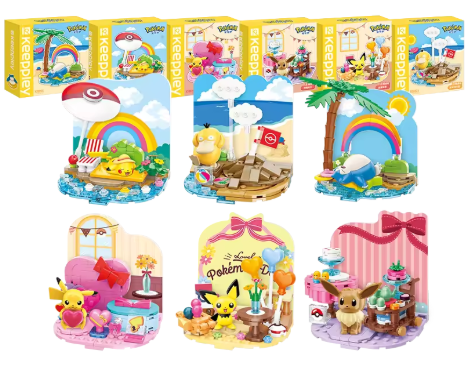 Pokemon Keeppley Beach Party Set