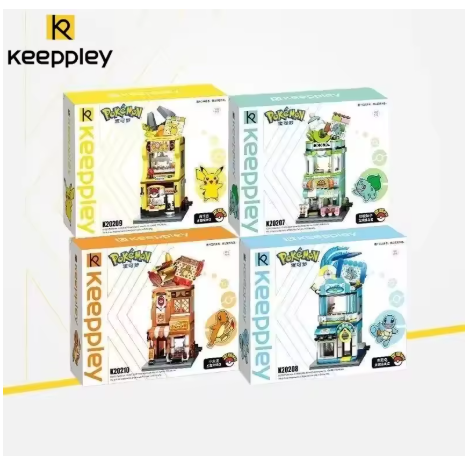 Pokemon Keeppley Claw Crane Game Shop Building Bricks