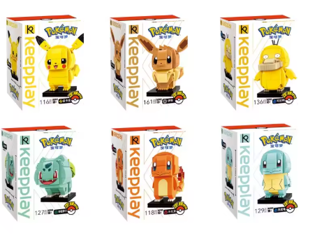 Pokemon Keeppley Brickhead Style Building Block Sets