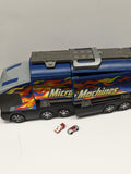 2001 Micro Machines Super Stunt City Semi -Tanker Truck Play Set with 2 Cars 1D