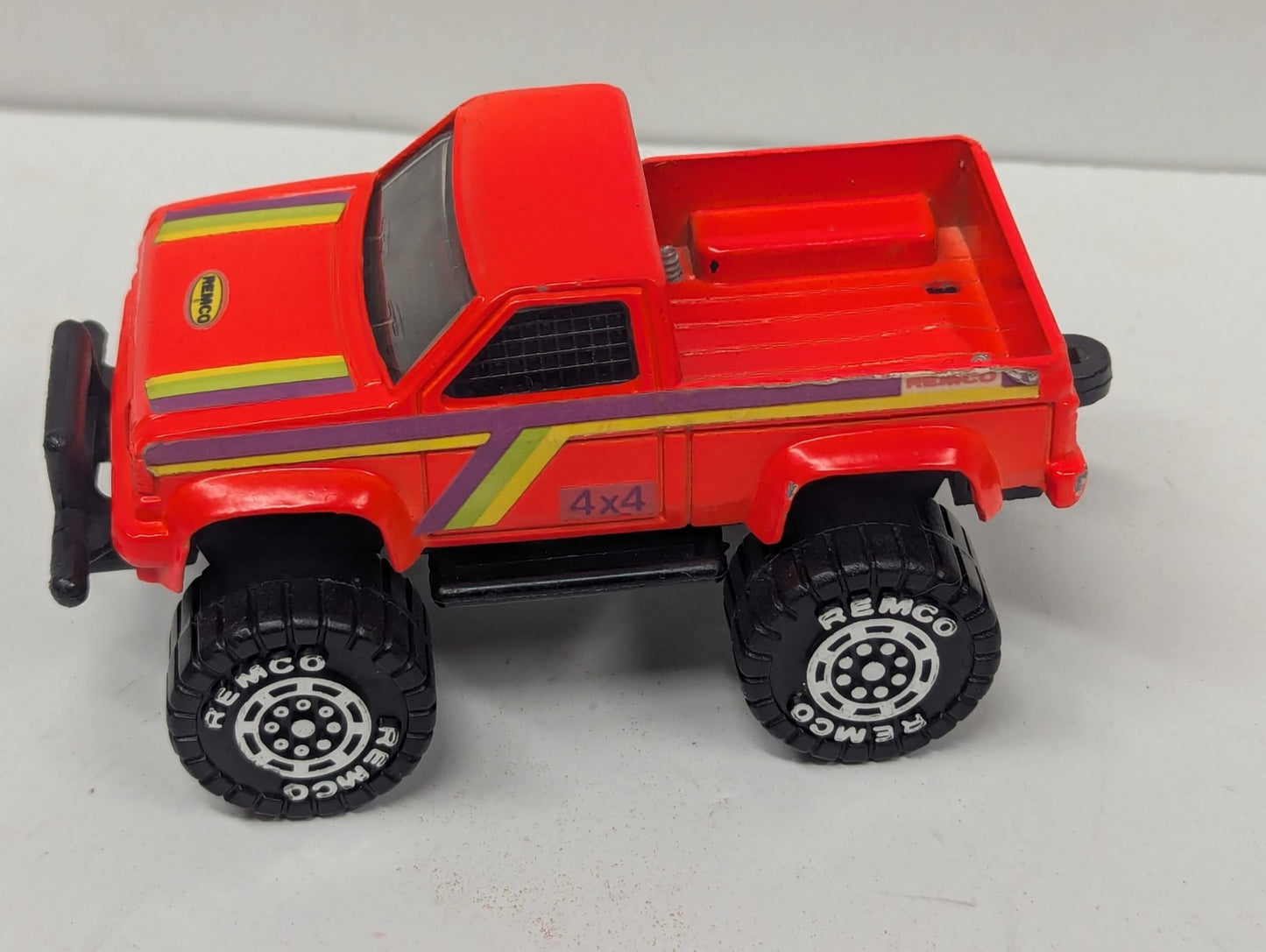 Remco 1987 4x4 Rally Race Pickup Truck 4" Scale Model STP Hedman Husler Hedders